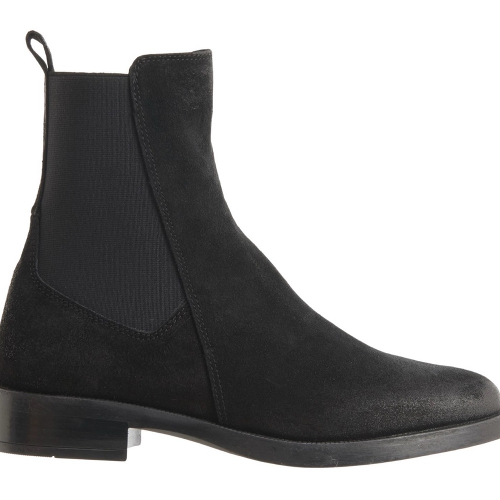 NWT EMANUELE CRASTO Made in Italy Chelsea Boots - Black Suede (For Women) - Picture 4 of 8